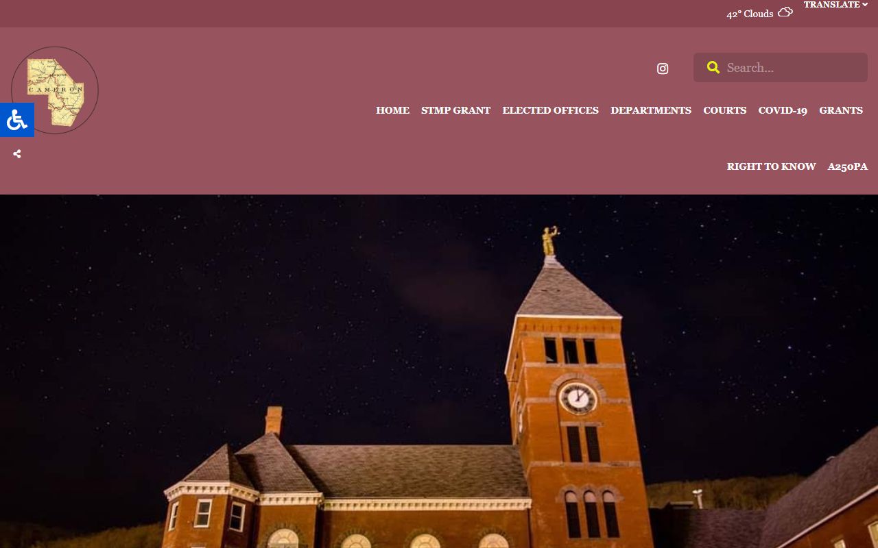 Cameron County Pennsylvania official website for court and felony record information