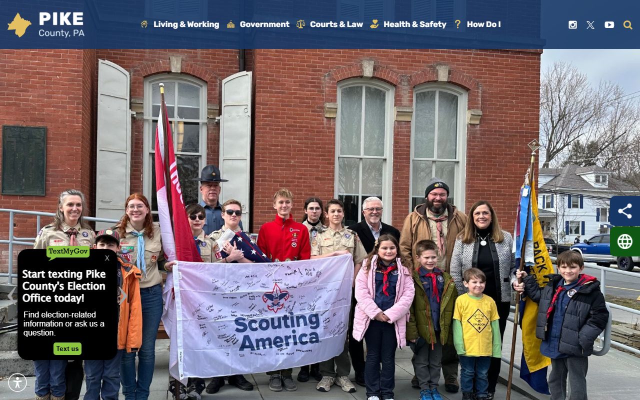 Pike County official website for Pike County felony records